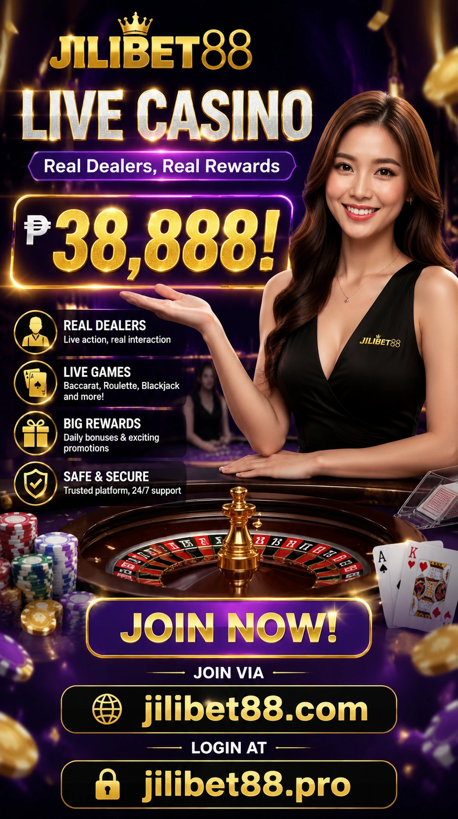 Live roulette wheel spinning in a casino studio